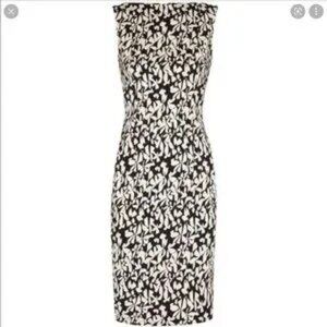 Paule Ka Monochrome Jacquard Dress Size 44/US 12